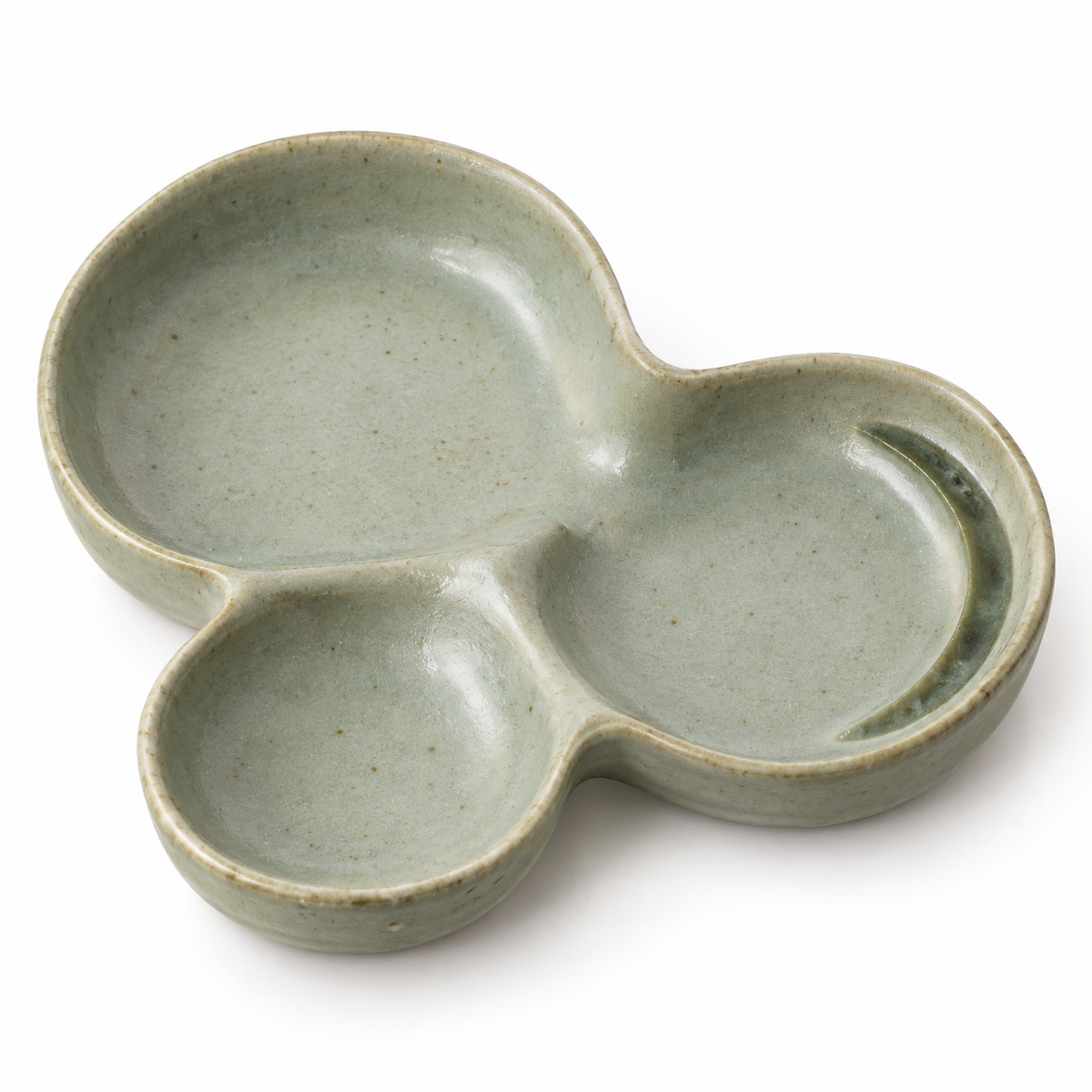 Vide-poche Trèfle Asymétrique en céramique – 19 cm