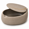 Boîte Galet à couvercle pivotant en céramique – 14 cm