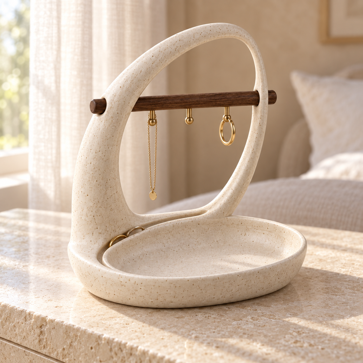 Porte-bijoux Orbite à barre amovible – 23 cm