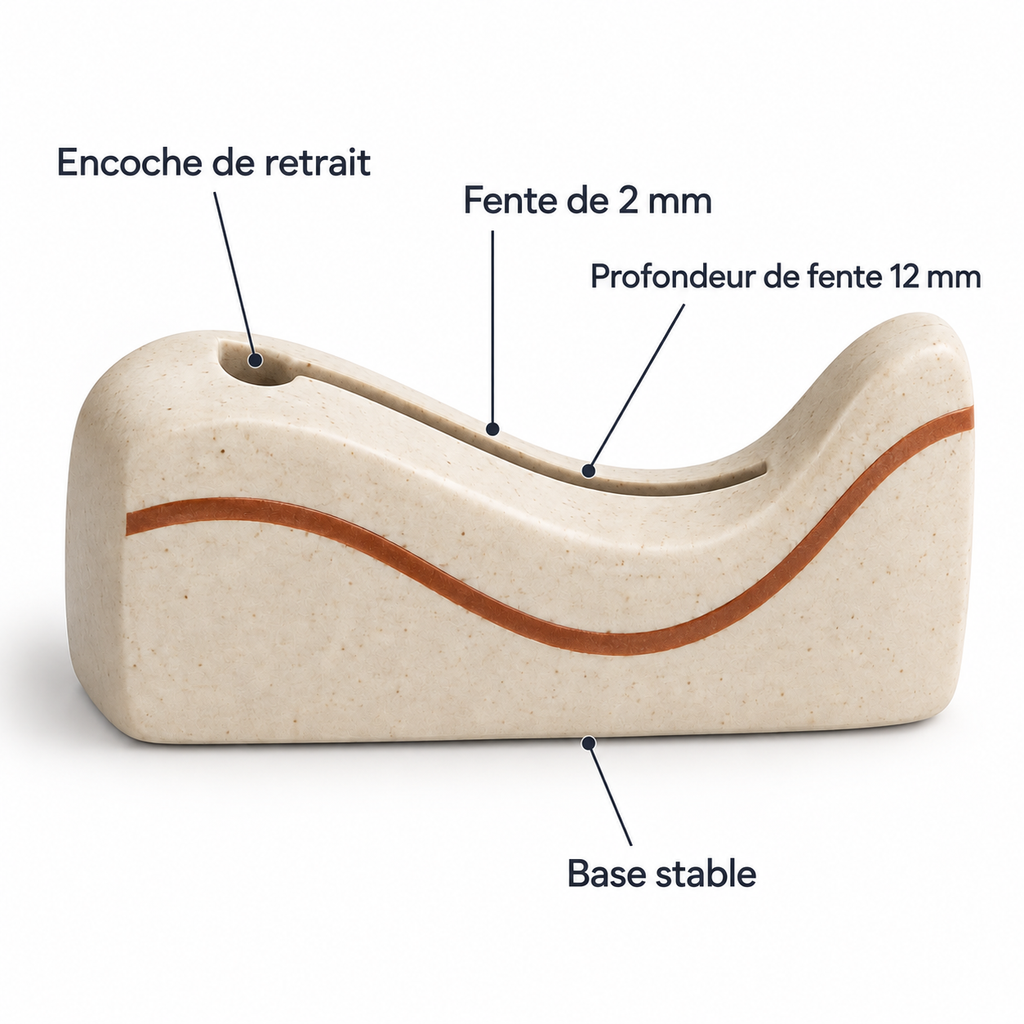 Porte-photo Ligne Courbe en céramique – 12 cm