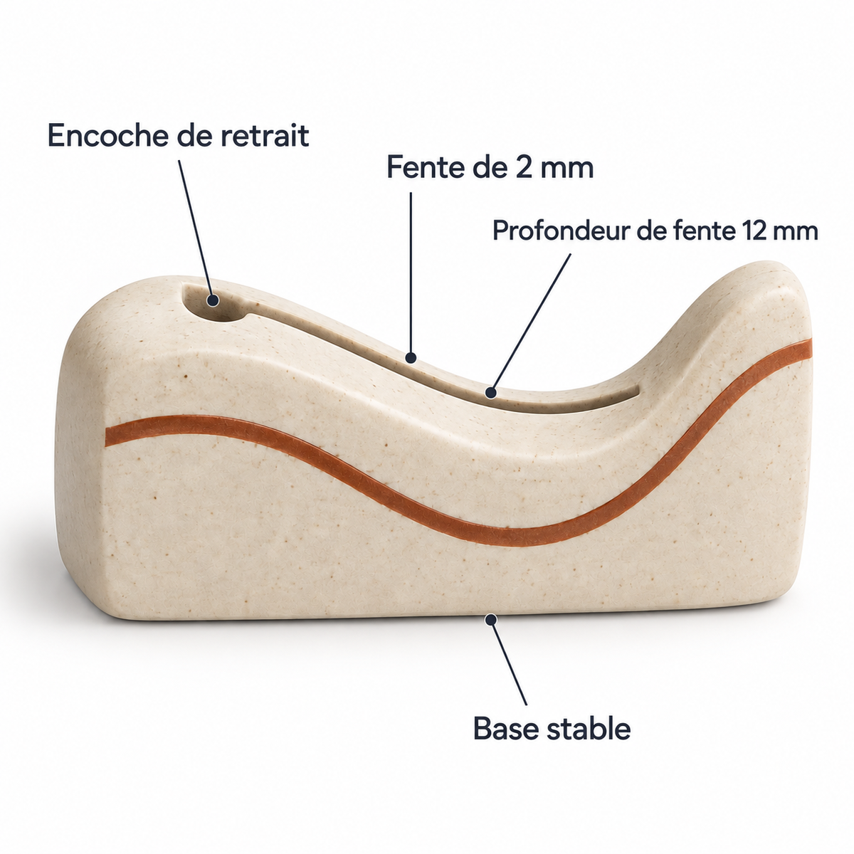 Porte-photo Ligne Courbe en céramique – 12 cm