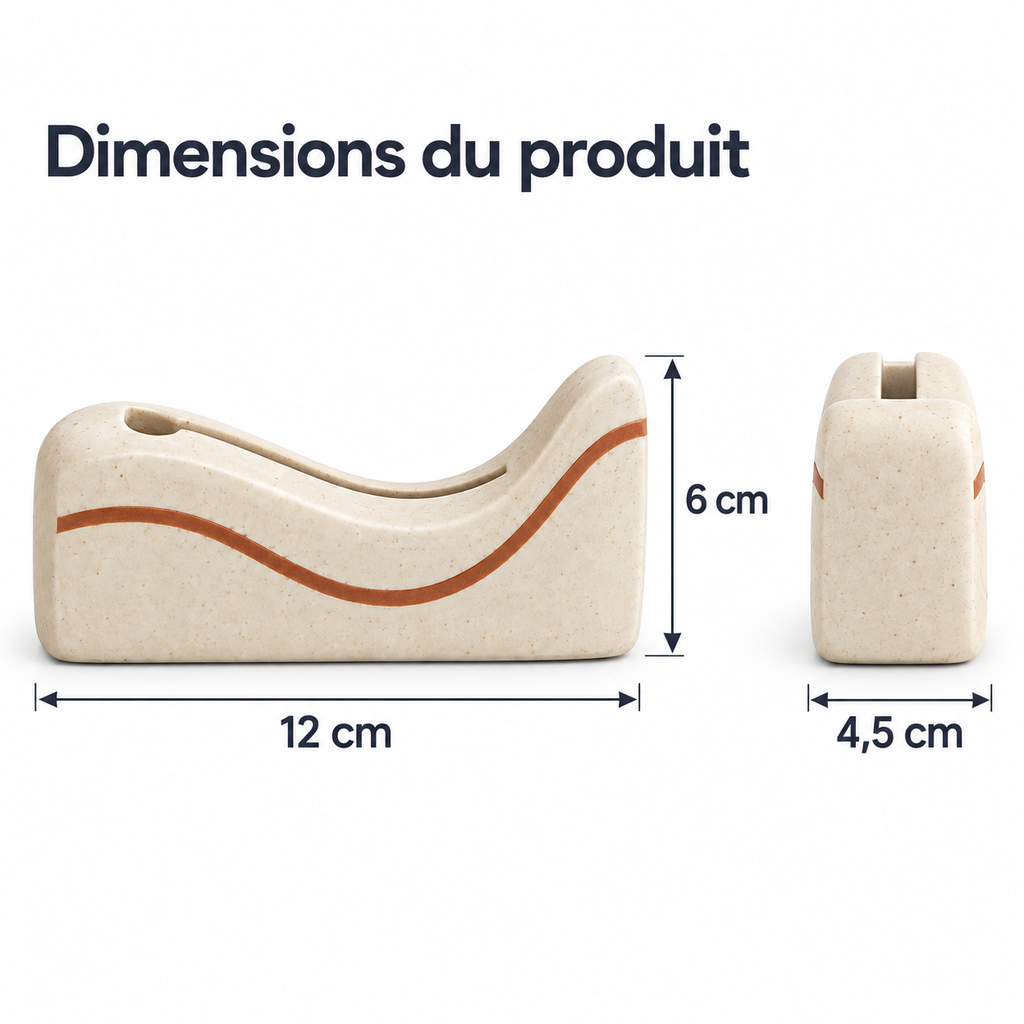 Porte-photo Ligne Courbe en céramique – 12 cm